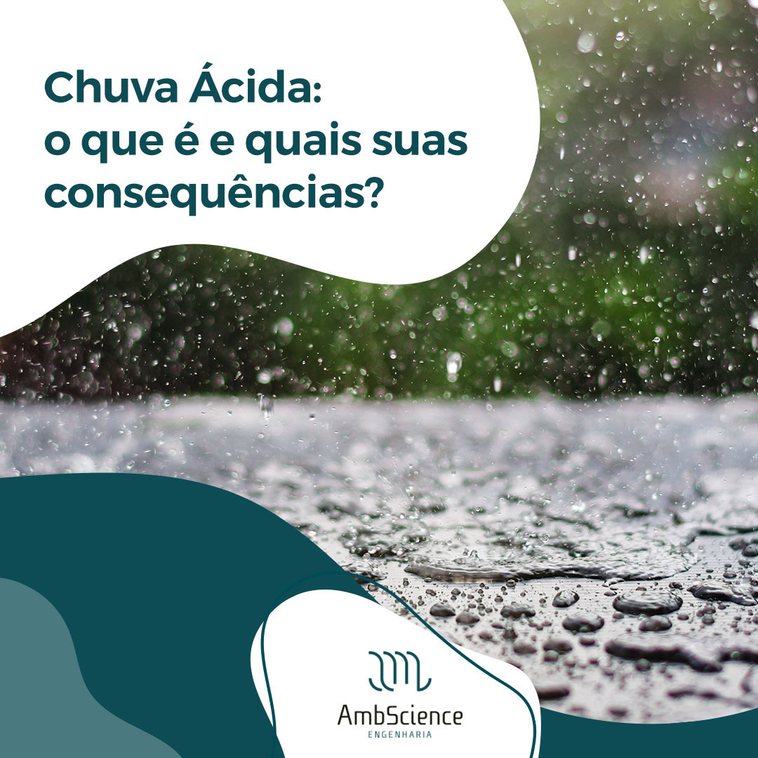 Fenômeno ambiental da chuva ácida.